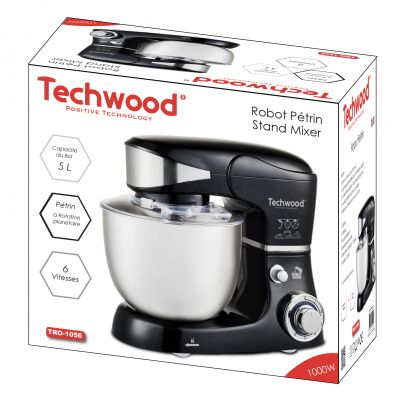 ROBOT PÉTRIN TECHWOOD TRO-1056 / NOIR - Lofficielshop : Vente en li...