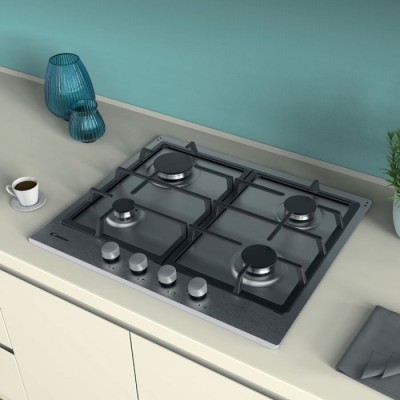 PLAQUE DE CUISSON CANDY CHG6BRX 4 FEUX - INOX - Lofficielshop : Ven...