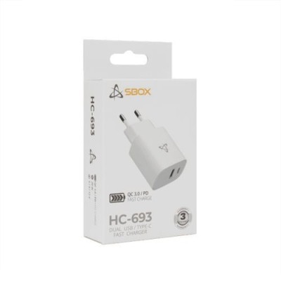 CHARGEUR SBOX USB HC-693 / 2 PORTS / 20W - Lofficielshop : Vente en...