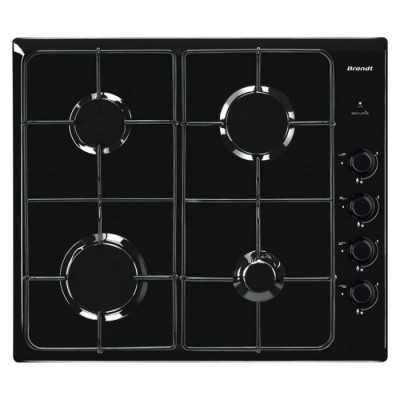 PLAQUE DE CUISSON ENCASTRABLE BRANDT BPE6400B 4 FEUX 60 CM - NOIR -...