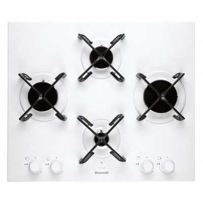 PLAQUE DE CUISSON GAZ BRANDT BPE6414W / 60 CM / BLANC - Lofficielsh...