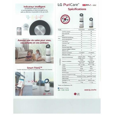 PURIFICATEUR D'AIR LG 91M² AS95GDWV0 - Lofficielshop : Vente en li...