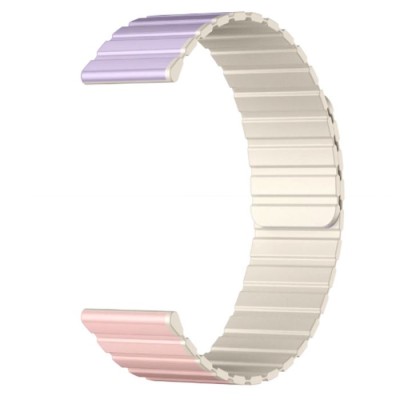 BRACELET MAGNÉTIQUE KIESLECT POUR MONTRES 22MM - ROSE& VIOLET& KHAK...