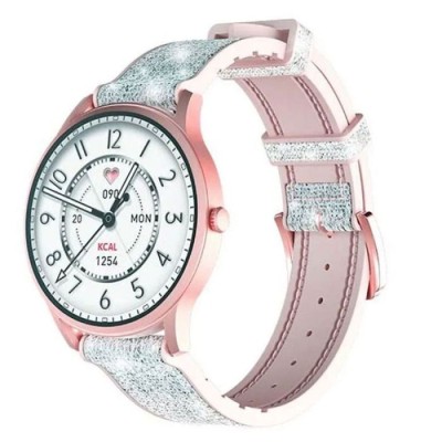 MONTRE CONNECTÉE KIESLECT LADY CALLING WATCH LORA - ROSE - Lofficie...