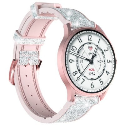 MONTRE CONNECTÉE KIESLECT LADY CALLING WATCH LORA - ROSE - Lofficie...