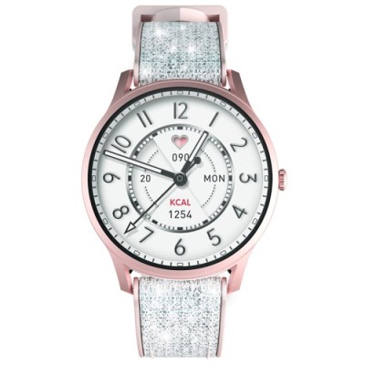 MONTRE CONNECTÉE KIESLECT LADY CALLING WATCH LORA - ROSE - Lofficie...