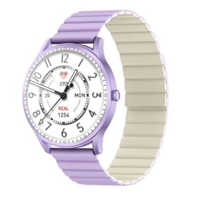 MONTRE CONNECTÉE KIESLECT LADY CALLING WATCH LORA - VIOLET - Loffic...