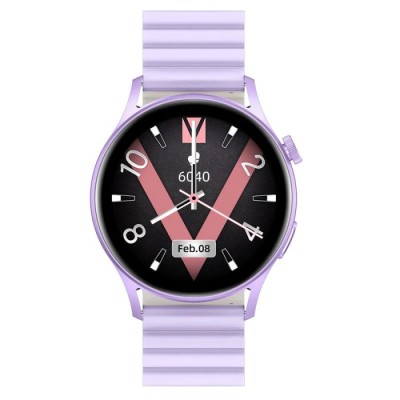 MONTRE CONNECTÉE KIESLECT LADY CALLING WATCH LORA 2 - VIOLET - Loff...