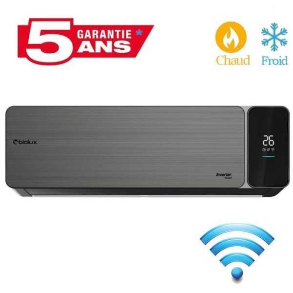 CLIMATISEUR INVERTER BIOLUX 24000BTU CHAUD/FROID SMART