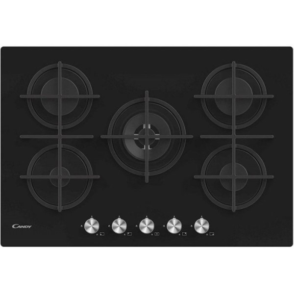 PLAQUE DE CUISSON ENCASTRABLE CANDY CVG74WPB 5 FEUX 75 CM