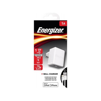 CHARGEUR MURAL ENERGIZER POUR SMARTPHONE + CABLE LIGHTNING 5W - Lof...