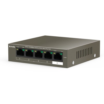 SWITCH DE BUREAU TENDA TEF1110P-8-63W - 8 PORTS 10/100 MBPS - Loffi...