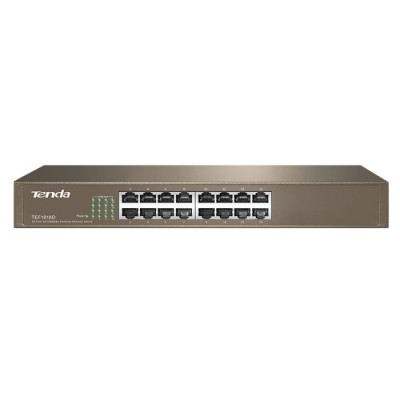 SWITCH DE BUREAU TENDA TEF1016D 16 PORTS FAST ETHERNET 10/100 MBPS ...