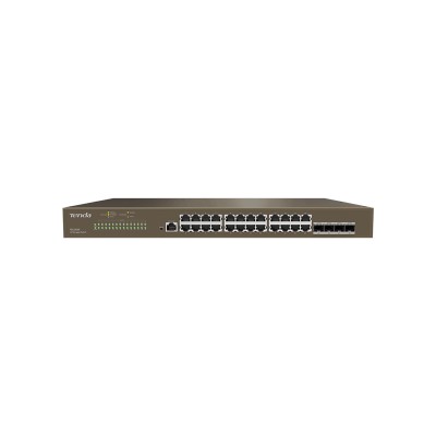 SWITCH DE BUREAU TENDA TEG3328F À 28 PORTS AVEC 4 EMPLACEMENTS SFP ...