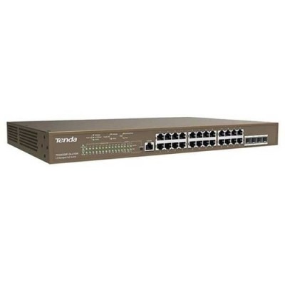 SWITCH DE BUREAU TENDA TEG5328P-24-410W À 24 PORTS AVEC 4 EMPLACEME...