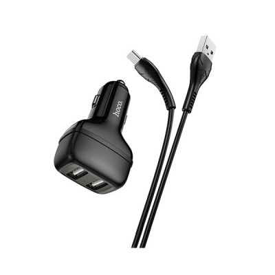 CHARGEUR VOITURE HOCO Z36 DOUBLE USB 2.4A TYPE-C - Lofficielshop : ...