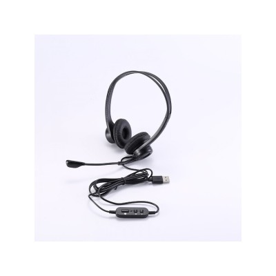 MICRO CASQUE USB UPTEC AVEC SUPPRESSION BRUIT AMBIANT - CHEZ L'OFFICIEL SHOP