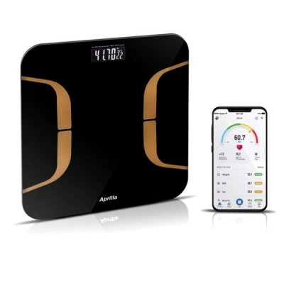 Pèse Personne Connecté APRILLA ABS-1080 180Kg Noir