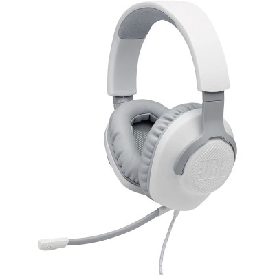 MICRO-CASQUE GAMING SANS FIL JBL QUANTUM 100  BLANC -CHEZ L'OFFICIEL SHOP