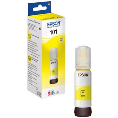 BOUTEILLE D'ENCRE ORIGINAL EPSON 101 - JAUNE (C13T03V44A) - CHEZ L'OFFICIEL SHOP