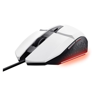 Souris Gamer Filaire TRUST GXT 109W FELOX - Blanc - CHEZ L'OFFICIEL SHOP