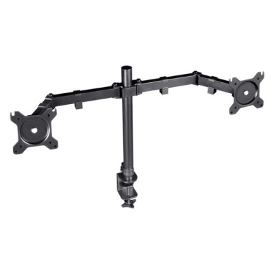 Support de Bureau TRUST GXT 1120 Pour 2 Moniteurs - Noir -CHEZ L'OFFICIEL SHOP