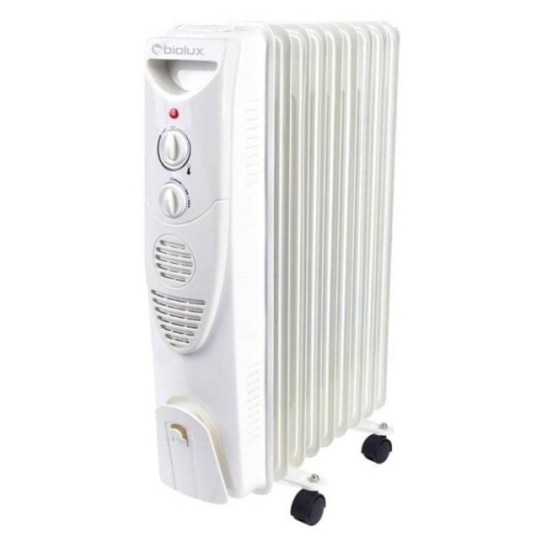 Radiateur Bain d'Huile BIOLUX RB2003 9 Éléments 2000W - Blanc