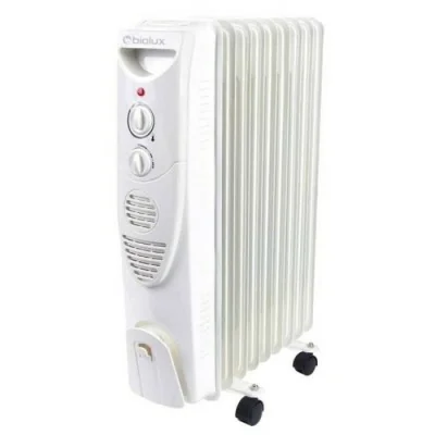 Radiateur Bain d'Huile BIOLUX RB2503 11 Éléments 2500W - Blanc - CHEZ L'OFFICIEL SHOP
