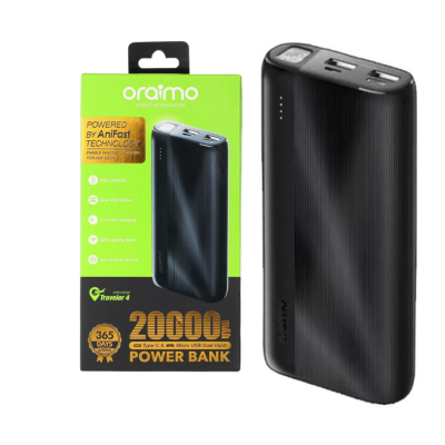 Power Bank ORAIMO OPB-P204D 20000 mAh - Noir - CHEZ L'OFFICIEL SHOP