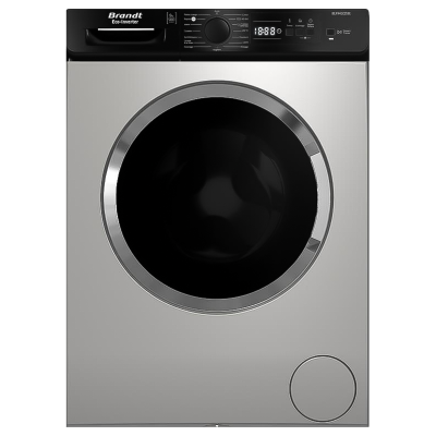 Machine à Laver Frontale BRANDT BLF942QSBL / Inverter / 9 Kg / 1400Tr / Silver - CHEZ L'OFFICIEL SHOP