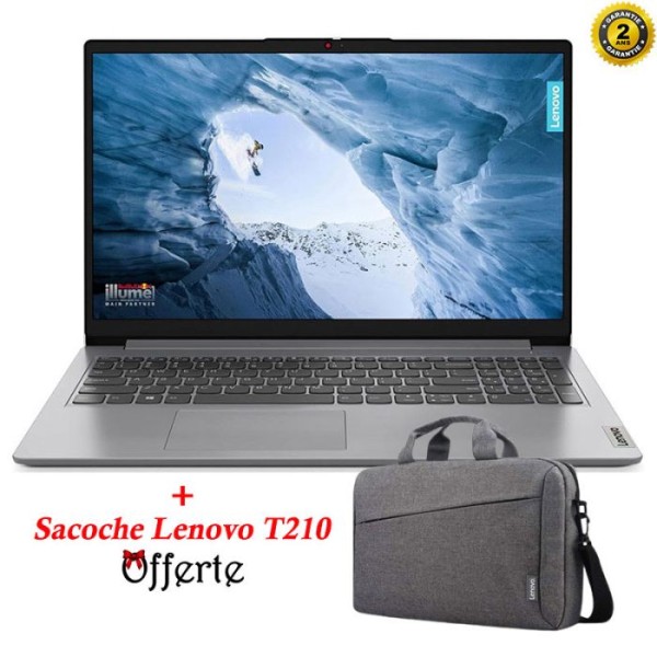 PC Portable LENOVO IdeaPad 1 15IAU7 i5 12ème Gén 12Go 512Go SSD - Gris- WIN 11 PRO