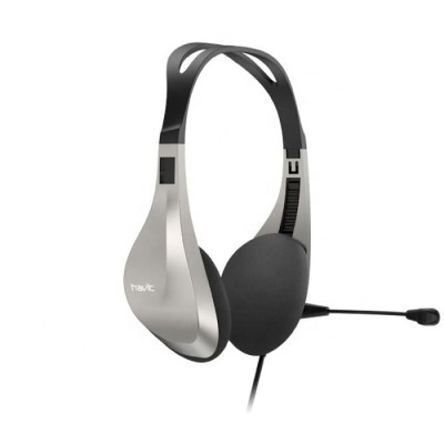 Micro Casque Filaire HAVIT H205D Pour PC - Silver - CHEZ L'OFFICIEL SHOP