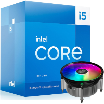 Processeur Intel Core i5-13400F 13e génération BOX Avec Ventilateur de processeur Cooler Master I70C LGA 1700 ARGB