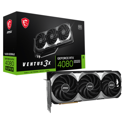 Carte graphique MSI NVIDIA GeForce RTX 4080 SUPER VENTUS 3X OC / 16G GDDR6X
