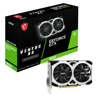 Carte graphique MSI GeForce GTX 1650 D6 VENTUS XS OCV3 / 4 Go GDDR6