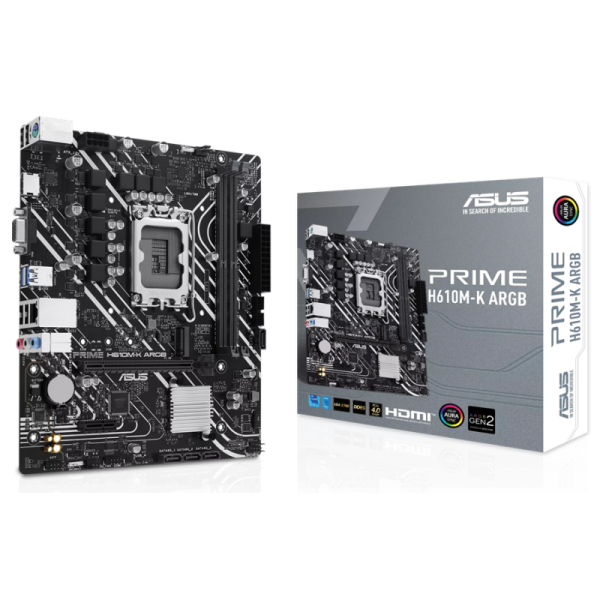 Carte mère micro-ATX ASUS PRIME H610M-K DDR4 / ARGB
