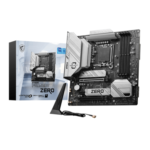 Carte mére MSI PROJECT B760M ZÉRO mATX DDR5 / Wi-Fi 6E / Bluetooth