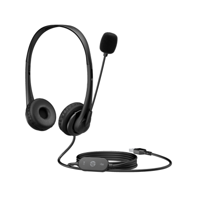 Casque stéréo USB HP G2 / Noir - CHEZ L'OFFICIEL SHOP