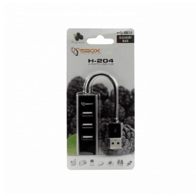 HUB USB 2.0 SBOX 4 PORTS - Lofficielshop : Vente en ligne Pc portab...