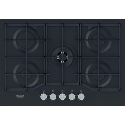 PLAQUE DE CUISSON ARISTON -75CM-5 FEUX -NOIR -CHEZ L'OFFICIEL SHOP