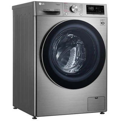 Machine à laver à Vapeur LG 9 Kg / Smart DD 6M / Silver - CHEZ L'OFFICIEL SHOP