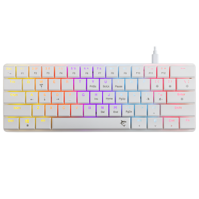 White Shark KEYBAORD GK-006211 NAGAMAKI White-Mechanical-RED.SW - CHEZ L'OFFICIEL SHOP