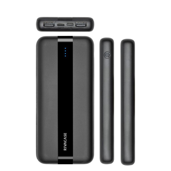 Power Bank RIVACASE 10000 mAh- Noir