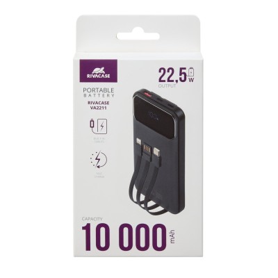 Power Bank RivaCase 10000 mAh-VA2211 - CHEZ L'OFFICIEL SHOP