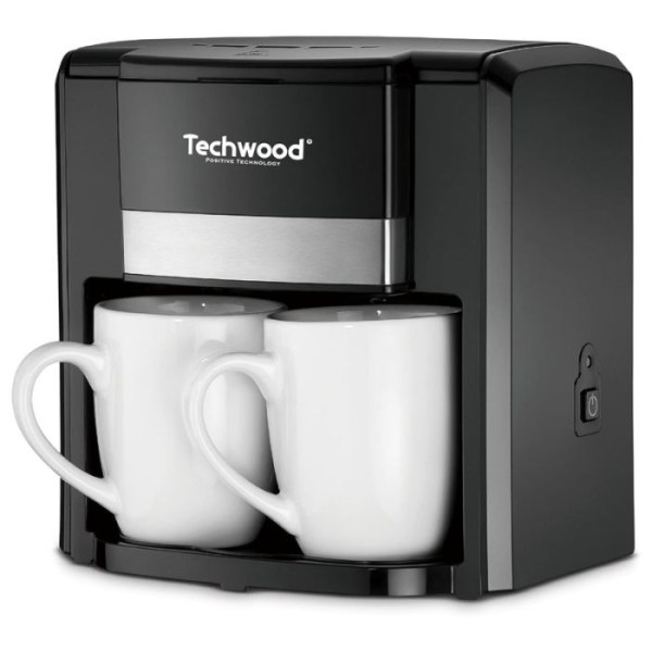 Cafetière Électrique TECHWOOD Duo TCA-206 500W - Noir