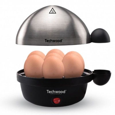 Cuiseur A Oeuf Electrique 3EN1 TECHWOOD TO-007 350W - Inox - CHEZ L OFFICIEL SHOP