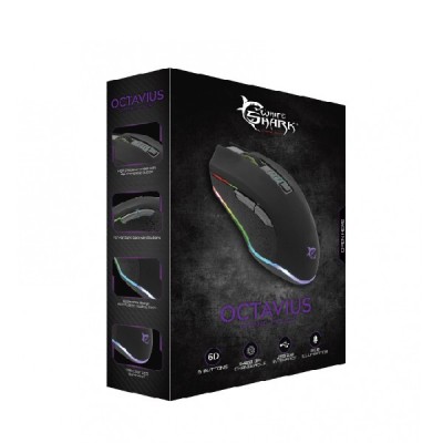 SOURIE GM-5002 WHITE SHARK OCTAVIUS RGB 6.400DPI - Lofficielshop : ...