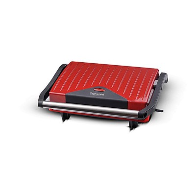 TECHWOOD Grill Viande & Panineuse - TPG-755 - Rouge-CHEZ L OFFICIELSHOP