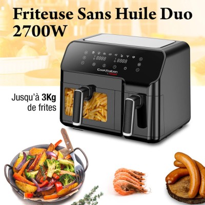 Friteuse sans Huile Duo – 5.5L+3.3L – CS-927-CHEZ L OFFICIEL SHOP