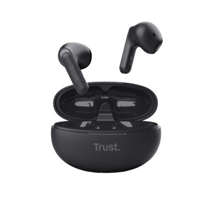 ECOUTEURS BLUETOOTH - EARBUDS TRUST YAVI - NOIR - CHEZ L'OFFICIEL SHOP